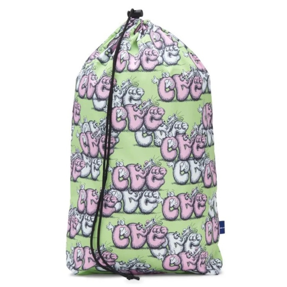 NWT 2021 CDG COMME DES GARCONS SHIRT x KAWS DRAWSTRING BAG SUPREME RARE